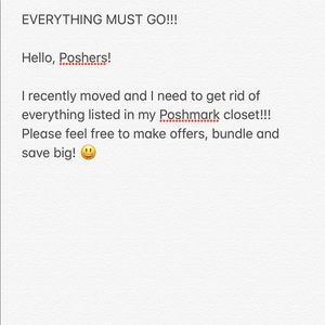 EVERYTHING MUST GO!!!